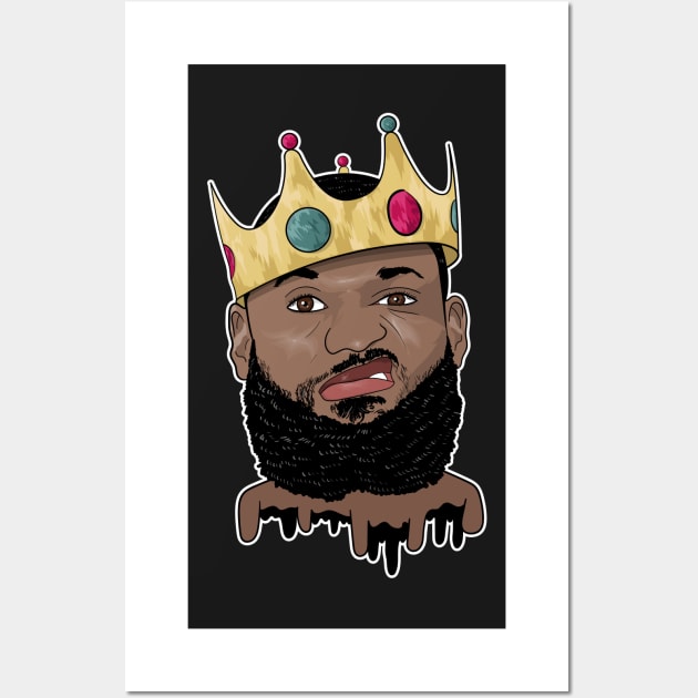 King James - Cartoon Crown Wall Art by WalkDesigns